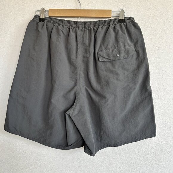 Patagonia Swim Trunks Mens L Gray Baggie Pull On Elastic Waist Lined Board Short - Picture 5 of 9